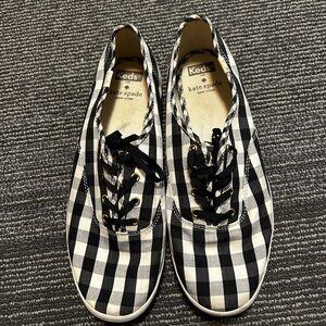 Keds x Kate Spade Black and White Checkered Sneakers